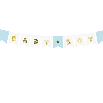 Feestbazaar Letterslinger Baby Boy 250cm