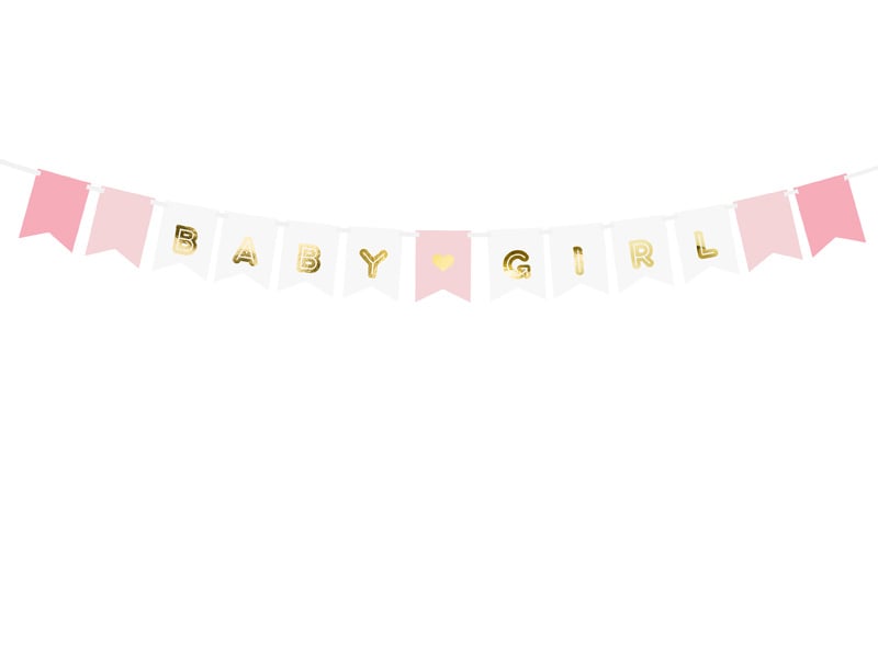 Feestbazaar Letterslinger Baby Girl 250cm