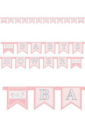 Feestbazaar Letterslinger Babyshower meisje