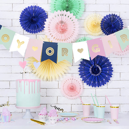 Feestbazaar Letterslinger Boy or Girl 250cm