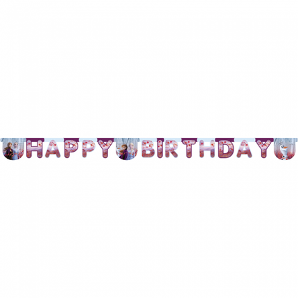 Feestbazaar Letterslinger Happy Birthday Frozen II (2m)