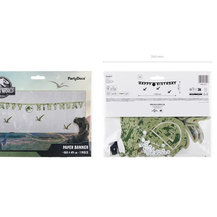 Feestbazaar Letterslinger 'Happy Birthday' Jurassic World