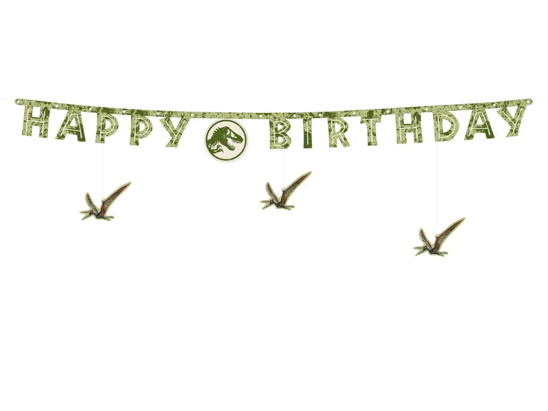 Feestbazaar Letterslinger 'Happy Birthday' Jurassic World