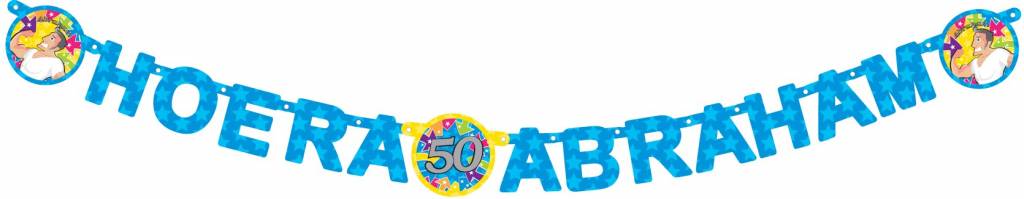 Feestbazaar Letterslinger hoera Abraham