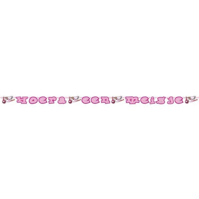 Feestbazaar Letterslinger Hoera een meisje