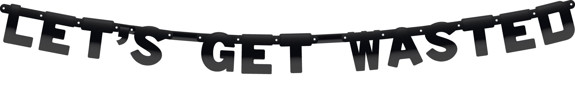 Feestbazaar Letterslinger ''Let's get wasted''