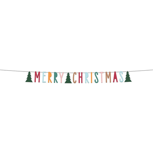 Feestbazaar Letterslinger 'Merry Christmas' - Holly Jolly (1,5m)