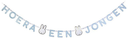 Feestbazaar Letterslinger Nijntje 'Hoera Een Jongen' (3m)