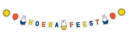 Feestbazaar Letterslinger Nijntje Hoera Feest - 2 meter