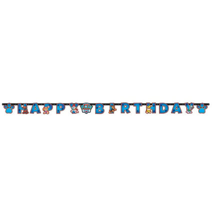 Feestbazaar Letterslinger Paw Patrol Happy Birthday Blauw (180cm)