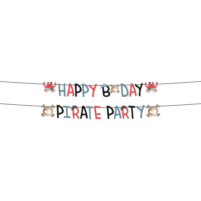 Feestbazaar Letterslinger Set Pirate Party (1,5m)