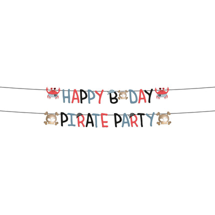 Feestbazaar Letterslinger Set Pirate Party (1,5m)