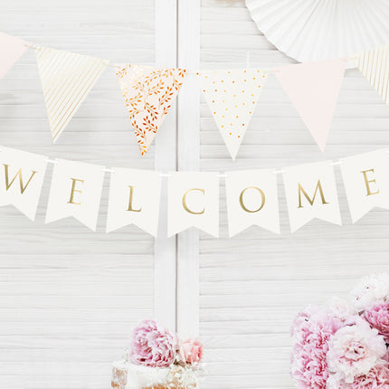 Feestbazaar Letterslinger 'Welcome' (2,5m)