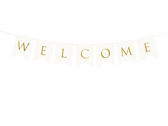 Feestbazaar Letterslinger 'Welcome' (2,5m)