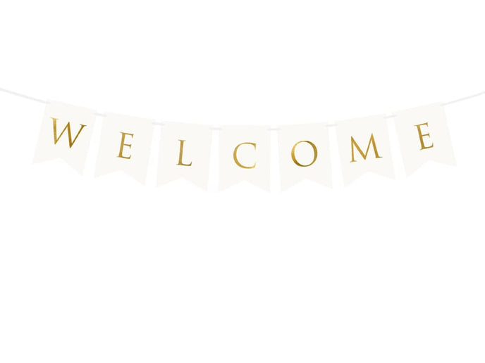 Feestbazaar Letterslinger 'Welcome' (2,5m)