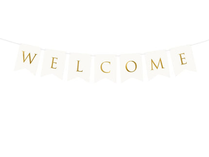 Feestbazaar Letterslinger 'Welcome' (2,5m)
