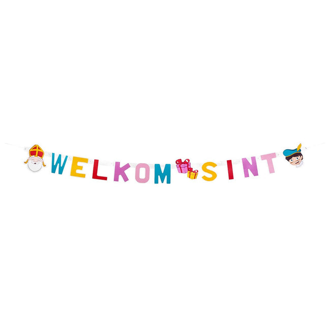 Feestbazaar Letterslinger 'Welkom Sint' (1,5m)