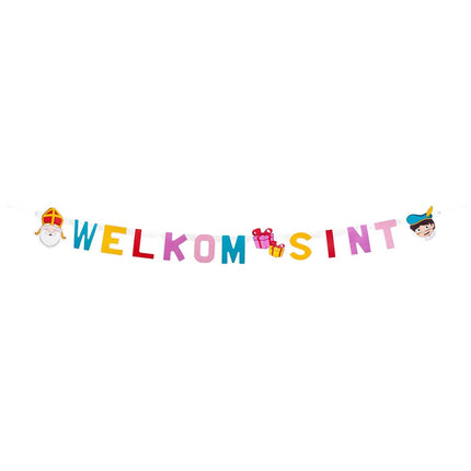 Feestbazaar Letterslinger 'Welkom Sint' (1,5m)