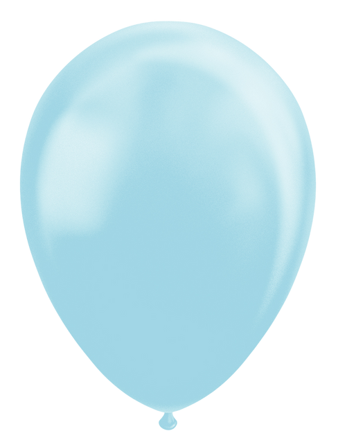 Feestbazaar Licht Blauw Macaron Ballonnen (50st)