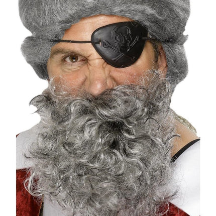 Feestbazaar Licht grijze piraten baard