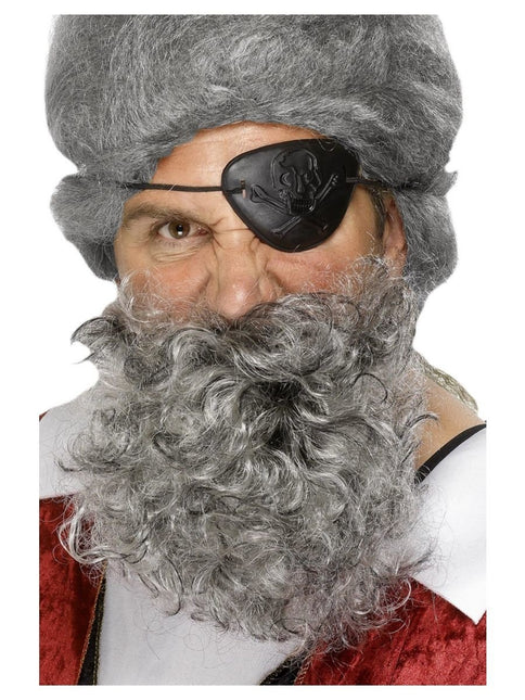 Feestbazaar Licht grijze piraten baard