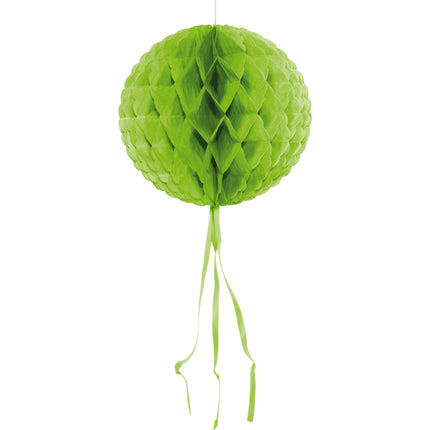 Feestbazaar Licht groene Honeycomb Bol - 30cm