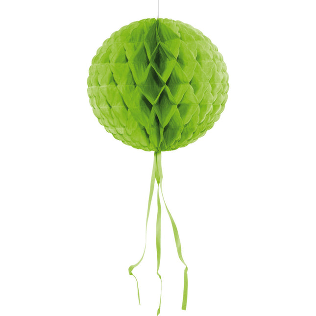Feestbazaar Licht groene Honeycomb Bol - 30cm