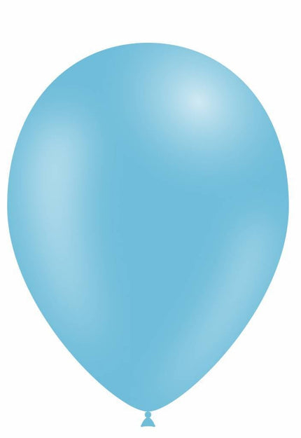 Feestbazaar Lichtblauwe ballonnen 30cm 12 stuks