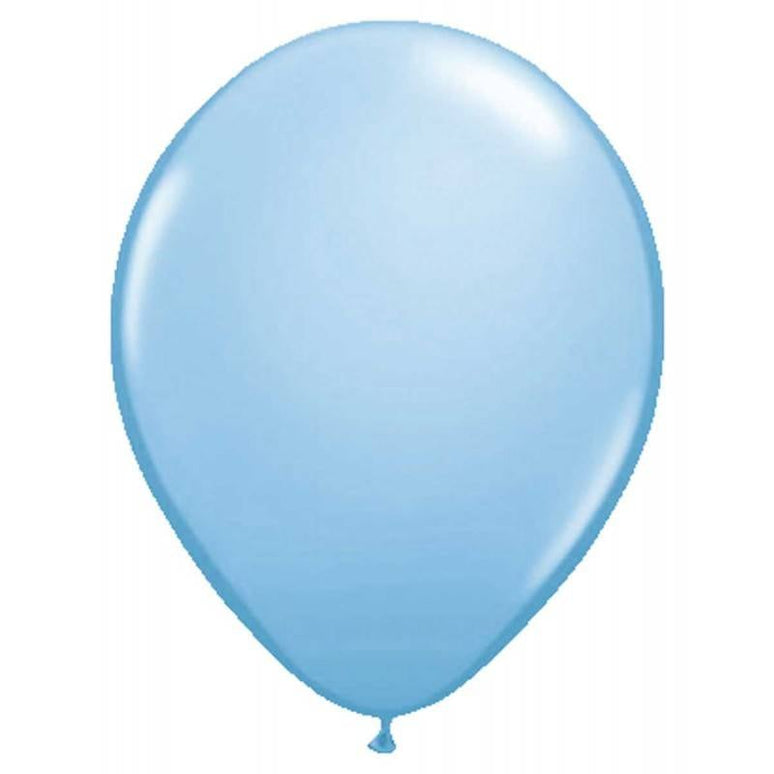 Feestbazaar Lichtblauwe Metallic Ballonnen 10 stuks