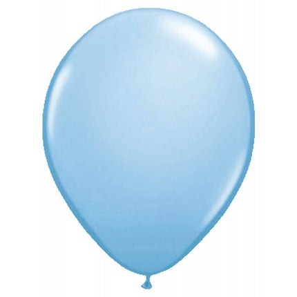 Feestbazaar Lichtblauwe Metallic Ballonnen 10 stuks