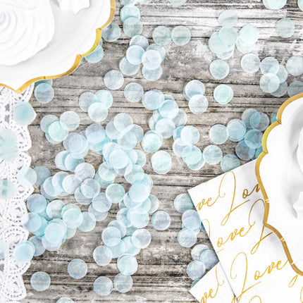 Feestbazaar Lichtblauwe Sky blue Confetti 15gr