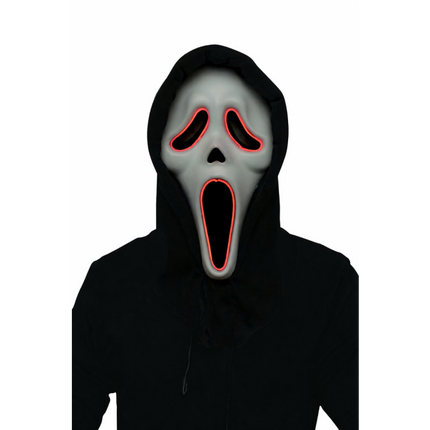 Feestbazaar Lichtgevend Ghost Face® Masker