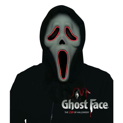 Feestbazaar Lichtgevend Ghost Face® Masker