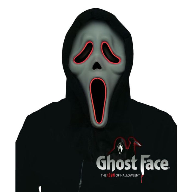 Feestbazaar Lichtgevend Ghost Face® Masker