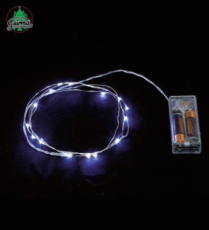 Feestbazaar Lichtslinger Wit LED (2m; 20 leds)