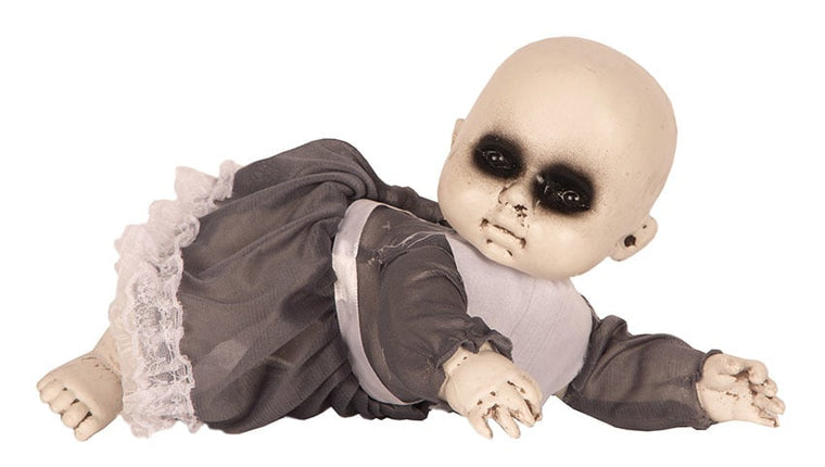 Feestbazaar Liggende Baby Zombie Gekleed Halloween (17cm)