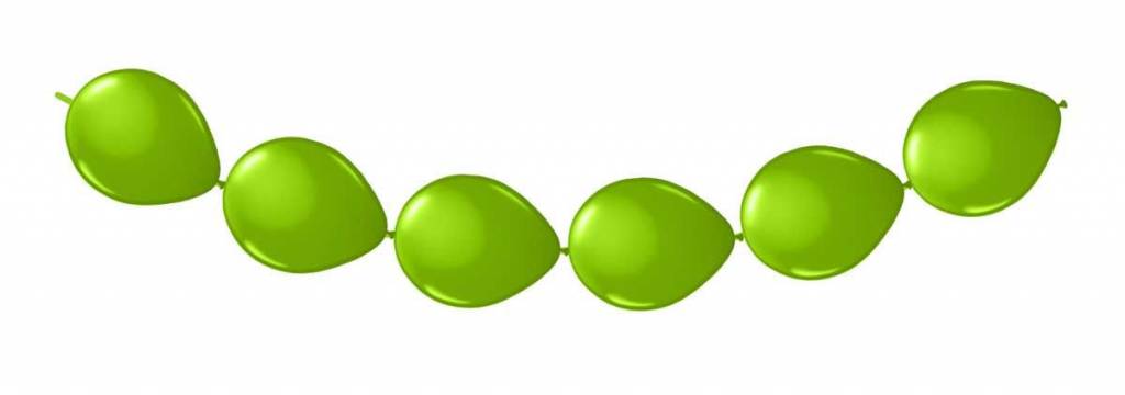 Feestbazaar Lime groene Knoopballonnen - 3 meter
