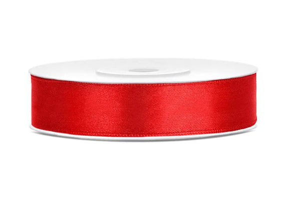 Feestbazaar Lint Satijn Rood (25m)