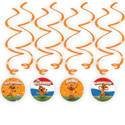 Feestbazaar Loeki De Leeuw Swirls WK/EK (8st)