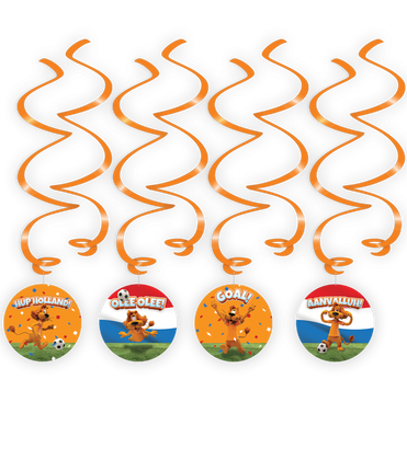 Feestbazaar Loeki De Leeuw Swirls WK/EK (8st)