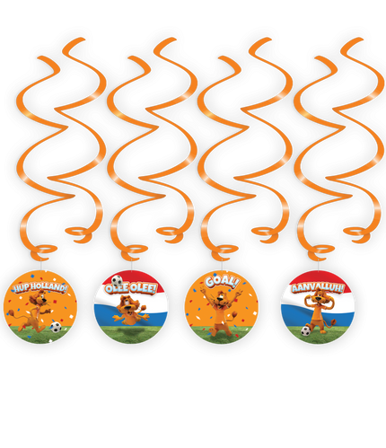 Feestbazaar Loeki De Leeuw Swirls WK/EK (8st)