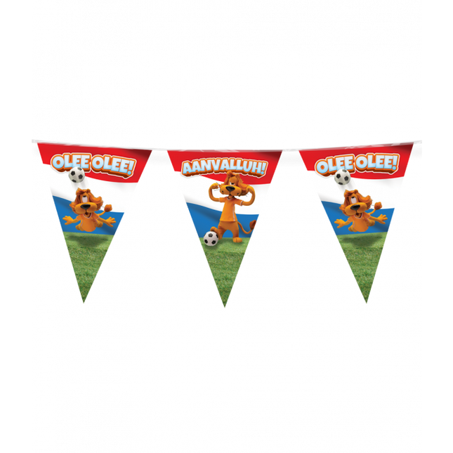 Feestbazaar Loeki de Leeuw Vlaggenlijn Rood/Wit/Blauw WK/EK (10m)