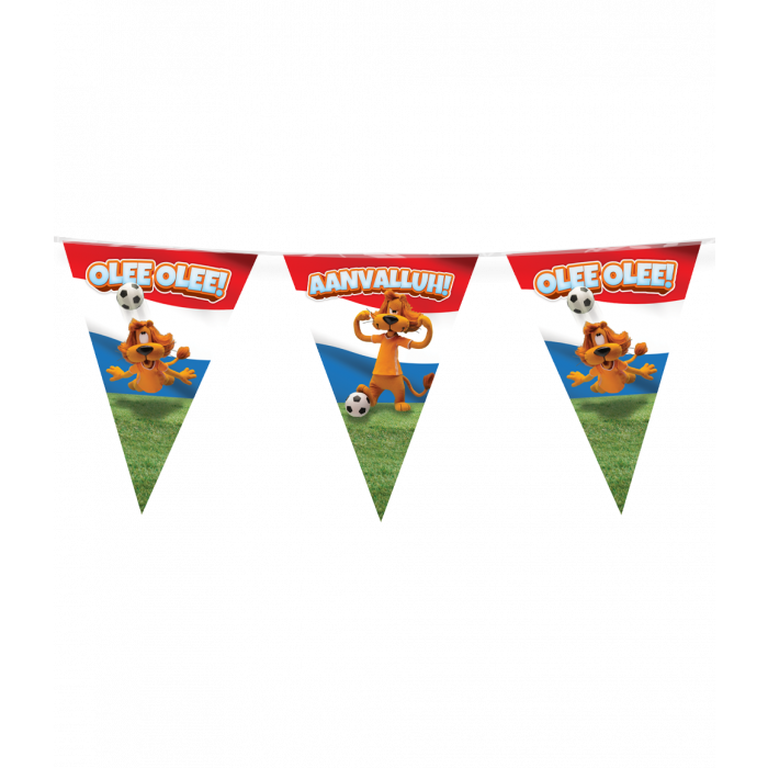 Feestbazaar Loeki de Leeuw Vlaggenlijn Rood/Wit/Blauw WK/EK (10m)