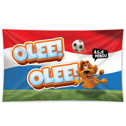 Feestbazaar Loeki Gevelvlag XXL Rood/Wit/Blauw (150x90cm)