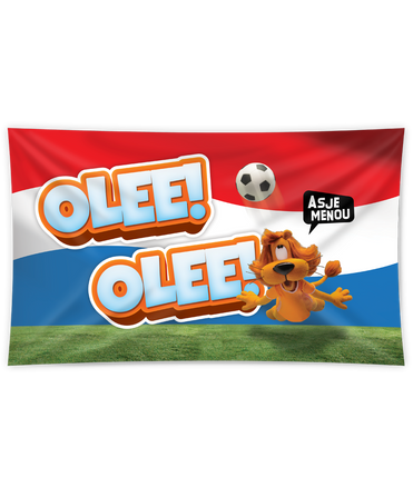 Feestbazaar Loeki Gevelvlag XXL Rood/Wit/Blauw (150x90cm)