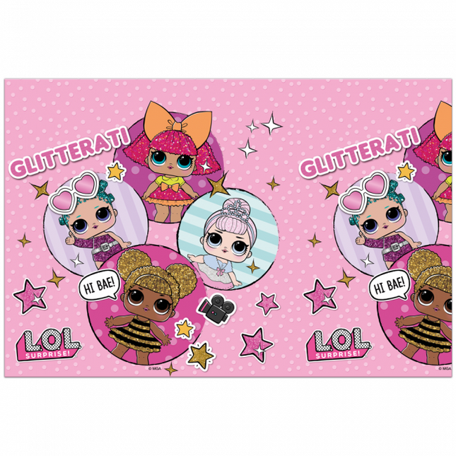 Feestbazaar L.O.L Glitterati Tafelkleed - 120x180cm