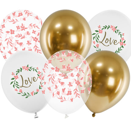 Feestbazaar Love Ballonnen Mix (6st)