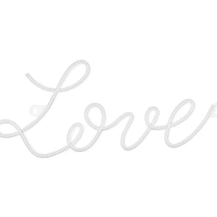 Feestbazaar Love Neon Wit LED Verlichting (61cm)