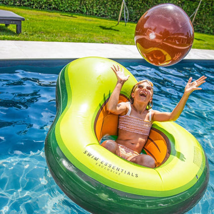 Feestbazaar Luchtbed Avacado Tropical Bliss incl. Strandbal