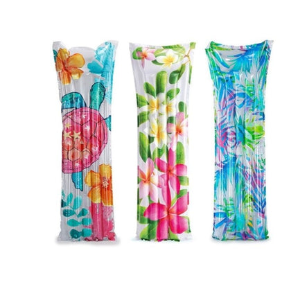 Feestbazaar Luchtbed Colorful Flowers Intex (183x69cm)